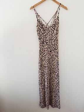 NWT Nine Britton Animal Print Maxi Dress - Strappy Back Sleeveless